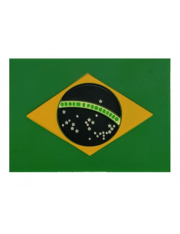 Patch 3D PVC Bandeira Brasil