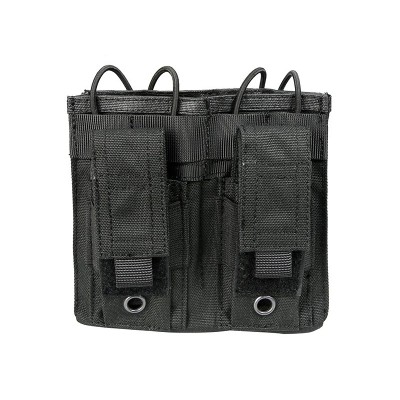 5.56/9mm Open Top Double Magazine Combo Pouch - Preto [Big Foot]