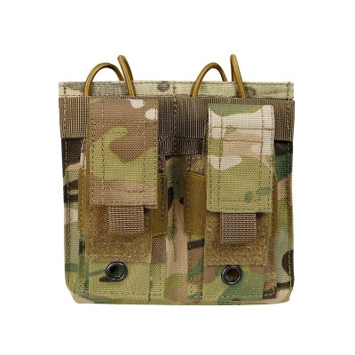 5.56/9mm Open Top Double Magazine Combo Pouch - Multicam [Big Foot]