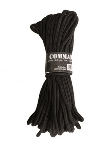 Commando Rope 5mm Roll 15m - Black [Mil-Tec]