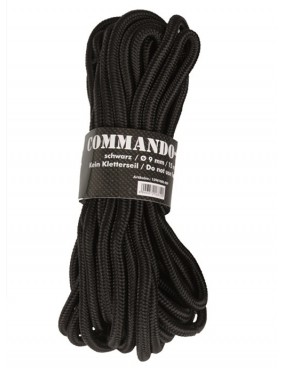 Commando Rope 9mm Roll 15m - Black [Mil-Tec]