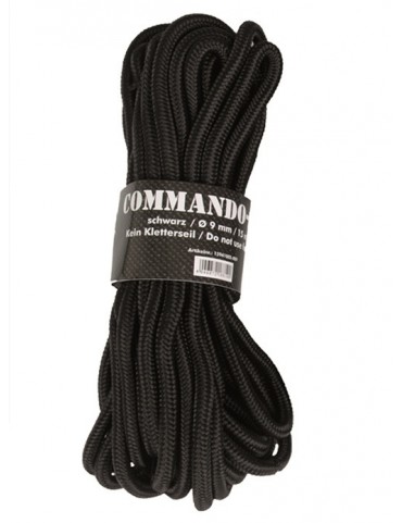 Commando Rope 9mm Roll 15m - Black [Mil-Tec]