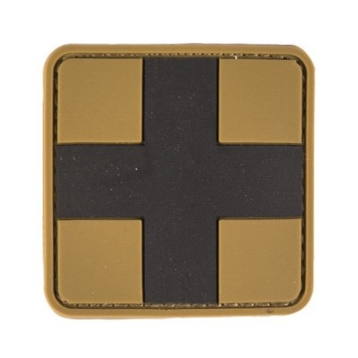 Patch 3D PVC Cross - Coyote