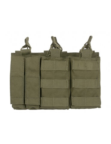 Triple AK Mag/Pistol Pouch Panel - Olive Drab [8FILDS]