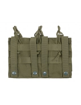 Triple AK Mag/Pistol Pouch Panel - Olive Drab [8FILDS]