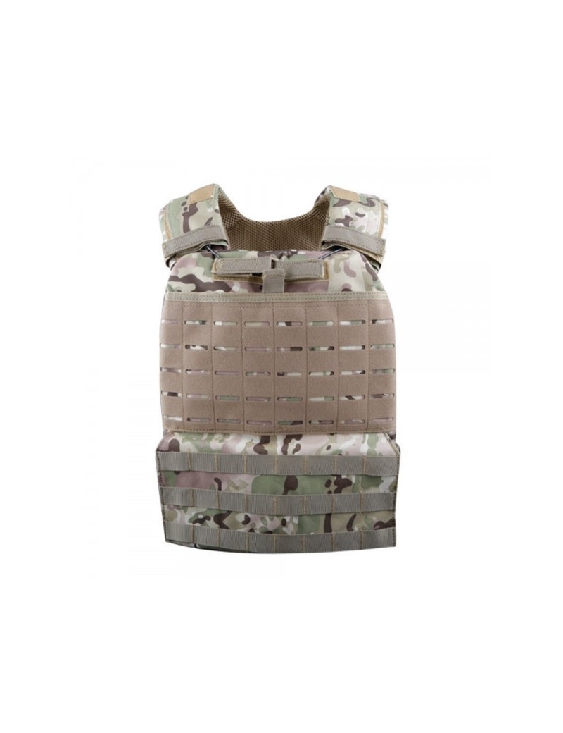 Laser Cut Plate Carrier Tactical Vest - Multicam [WoSport]