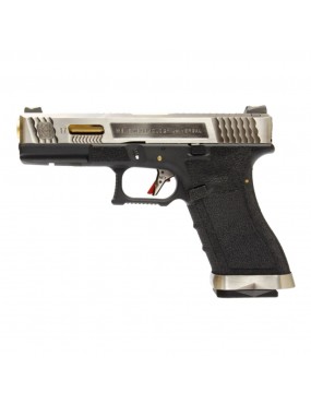 GBB Glock 17 T3 Custom - Black/Silver [WE]