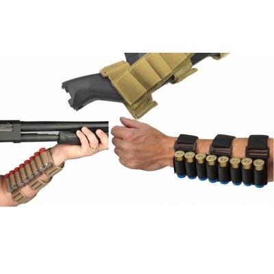 Stock/Arm Shotgun Shell Pouch - Khaki [LF]