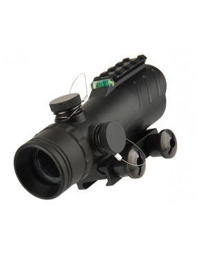 Acog Style Red Dot with Top Rail - Black [Lancer Tactical]