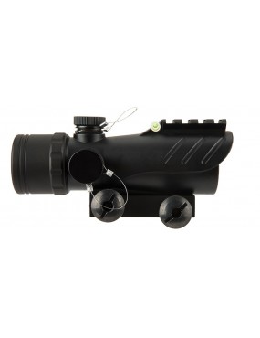 Acog Style Red Dot with Top Rail - Black [Lancer Tactical]