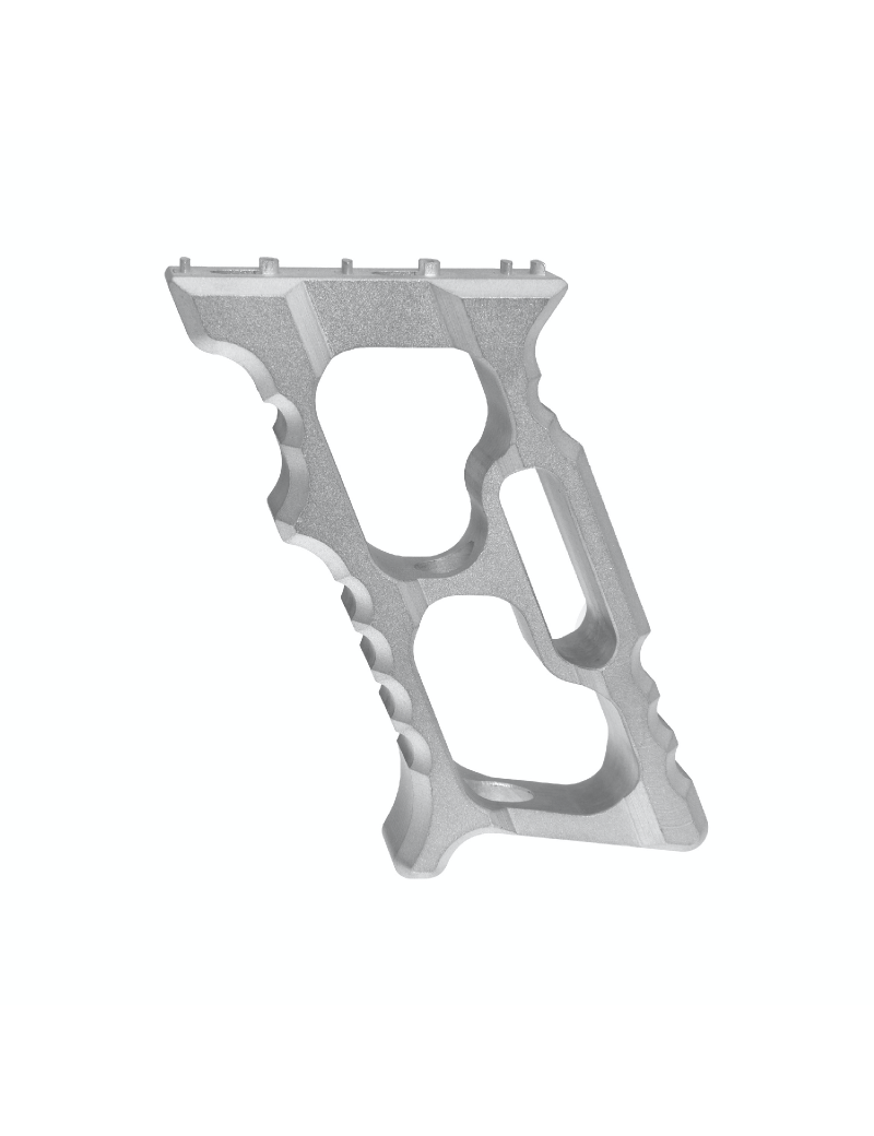 TD Minivert Grip for KeyMod & M-LOK - Silver [JJ Airsoft]