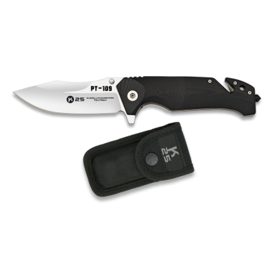 Faca Tactica K10 PT-109 Preta 9cm - 18234 [K25]