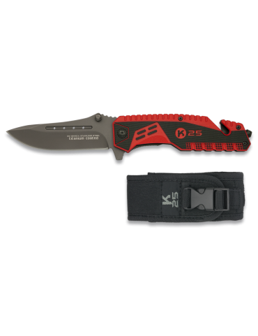 Tactical Knife 8.9cm G10 ATTRACTION 2 - Red 19442 [K25]