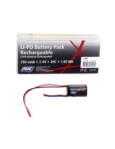 Bateria Li-Po 7.4v 250mAh 20C [ASG]