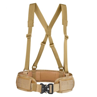 Cinturão Molle System com Suspensórios - Khaki [LF]