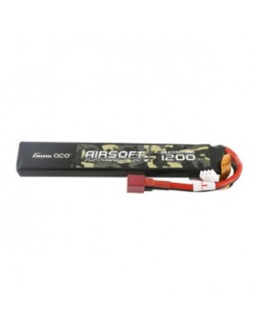 Bateria Li-Po 1200mAh 7.4V 25C Stick - T-Plug [Gens Ace]