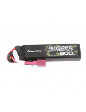 Bateria Li-Po 800mAh 11.1V 25C Stick - T-Plug [Gens Ace]