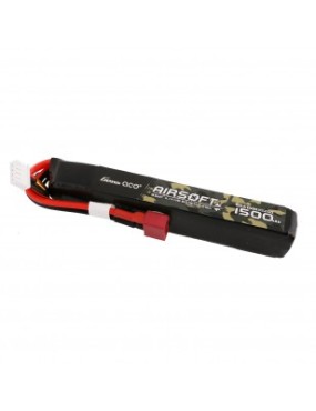 Bateria Li-Po 1500mAh 11.1V 25C Stick - T-Plug [Gens Ace]