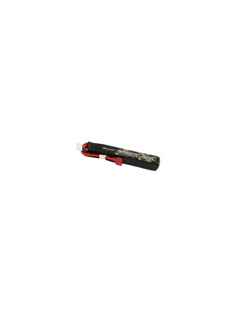 Li-Po 1500mAh 11.1V 25C Stick Battery - T-Plug [Gens Ace]