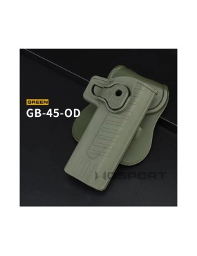 Quick Pull Holster for Hi-Capa - Olive Green [WoSport]