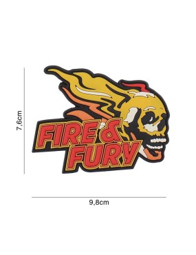 Patch 3D PVC Fire & Fury -...