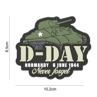 Patch 3D PVC D-Day Sherman - Green