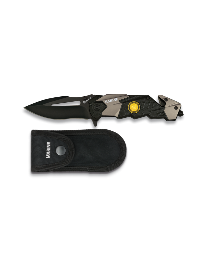 Tactical 8.5cm Marine Knife - Black/Grey 18125 [Albainox]