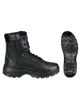Tactical Boots w/ Zipper -...