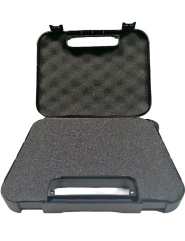 Pistol Case 24.5x17.8x3.9  - Black Cubic Foam [Megaline]