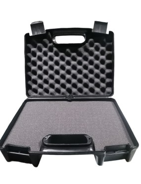 Pistol Case 37.5x28x13  - Black Cubic Foam [Megaline]