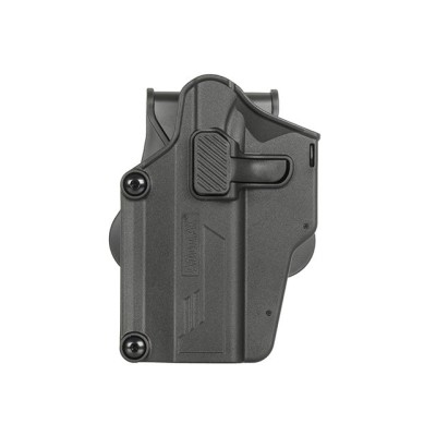 Lefthanded Per-Fit Holster for more than 80 handgun models - Preto [Amomax]