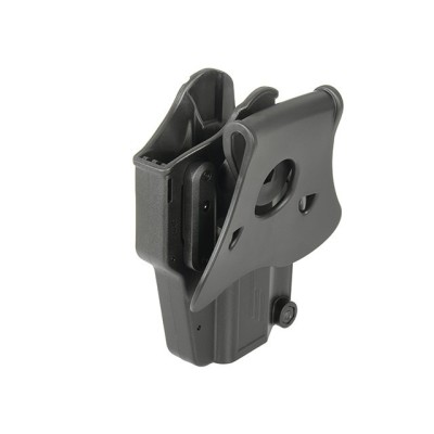 Lefthanded Per-Fit Holster for more than 80 handgun models - Preto [Amomax]