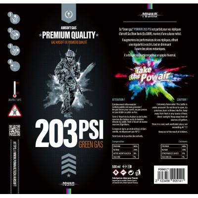Black Gas 600ml - 203 PSI [Powair]