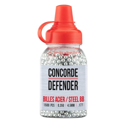 BB´s Metálicas 0.35g Cal. 4.5mm - 1500rds [Concorde Defender]