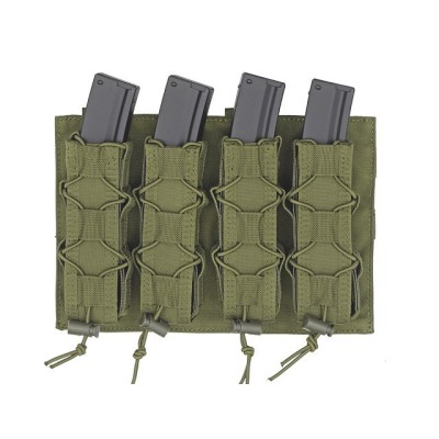 MOLLE Speed Quad MP5/SMG Magazine Pouch - OD [8FIELDS]