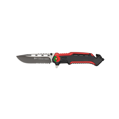 Faca Tactica 8.70cm - Preta/Vermelha PORTUGAL 18764GR1030 [K25]