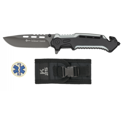 Faca Tactica 8.70cm - Preta/Cinzenta STAR OF LIFE 18765GR1003 [K25]