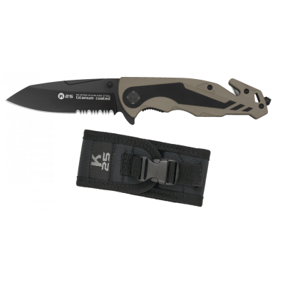 Faca Tactica 8.8cm G10 - Coyote/Preta 18792 [K25]