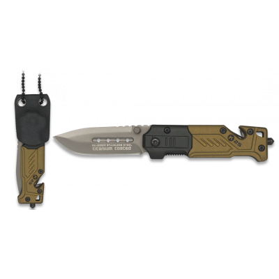 Faca Tactica 5.5cm c/ Pendente em Kydex - Coyote 19652 [K25]
