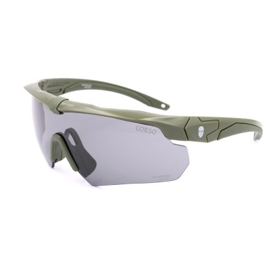 Revenge Gunner 3 Lenses Glasses - Olive Drab [Corso]