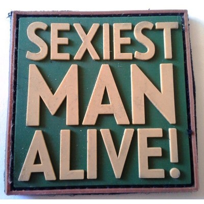 Patch PVC Sexiest Man Alive - Verde