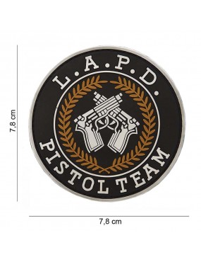 Patch PVC L.A.P.D. Pistol Team - Black