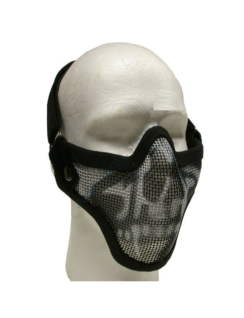 Strike Steel Half Mask - Ghost Preta