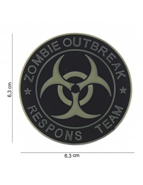 Patch 3D PVC Zombie Outbreak Response Team - Verde