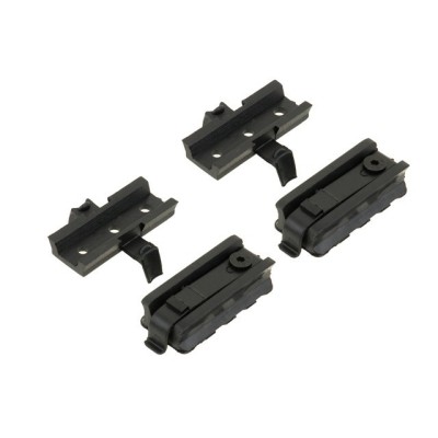 Kit Adaptador de Acessórios para Capacete com Rails - Preto [FMA]