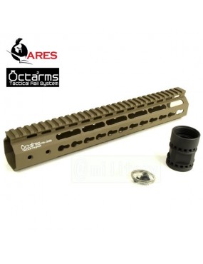 Octa Arms 12 Keymod System Handguard - TAN [Ares]