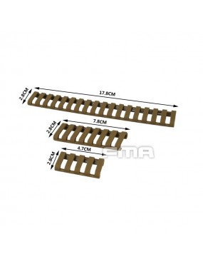 Ladder Rubber Rail Cover - TAN [FMA]