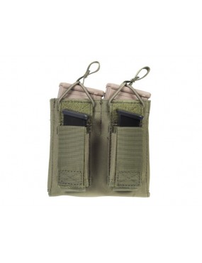 5.56/9mm Open Top Double Magazine Combo Pouch - OD [8FIELDS]