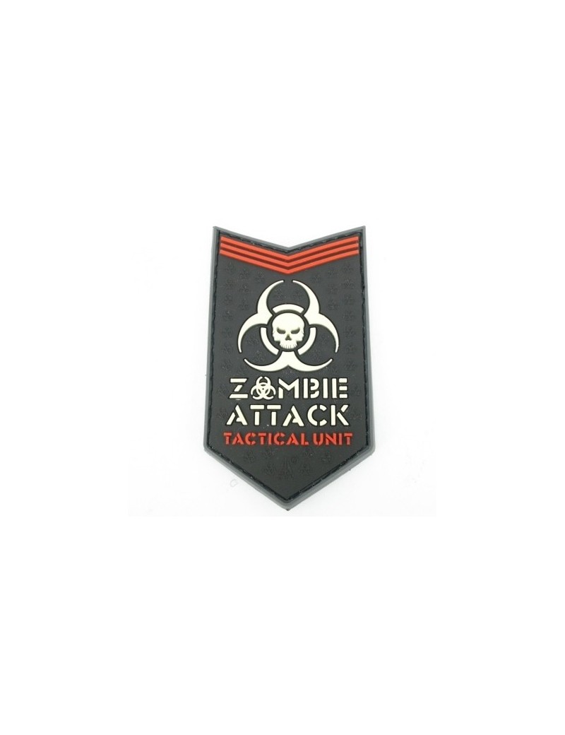 Patch 3D PVC Zombie Attack - Black/GID [JTG]