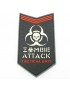 Patch 3D PVC Zombie Attack - Black/GID [JTG]